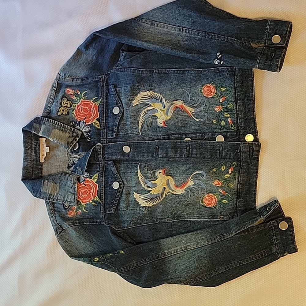 Embroidered Jean Jacket - Picture 3 of 11